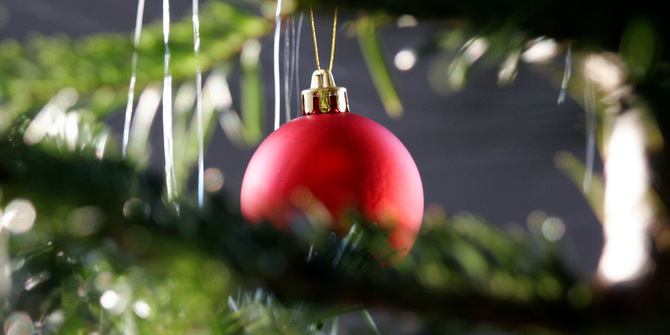 En vanlig juldekoration - julkulan.