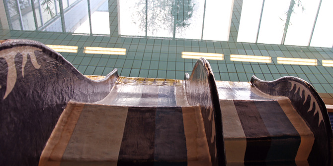 rutschkana i lilla bassängen